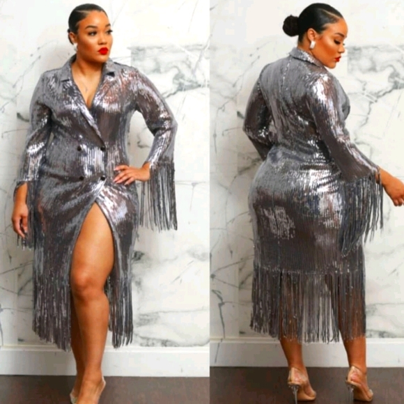 Sequin Blazer Dress - Picture 1 of 1